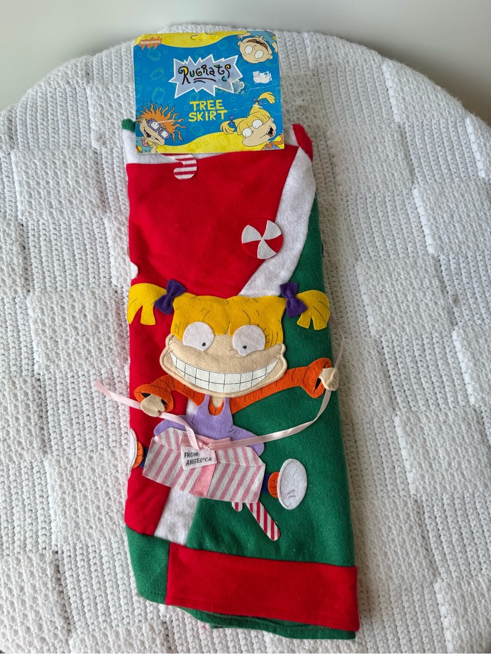 Vintage 1998 Nickelodeon Rugrats Christmas Tree Skirt